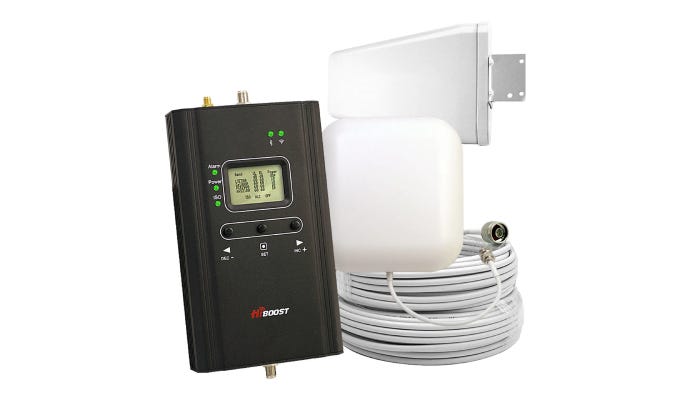 black and white cell phone signal booster kit