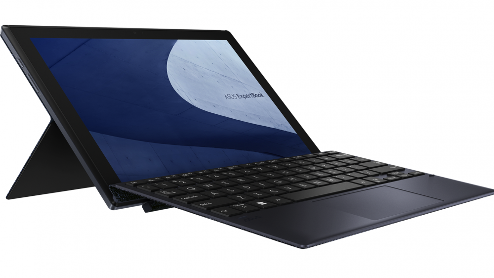 The ASUS ExpertBook B3 with its keyboard.