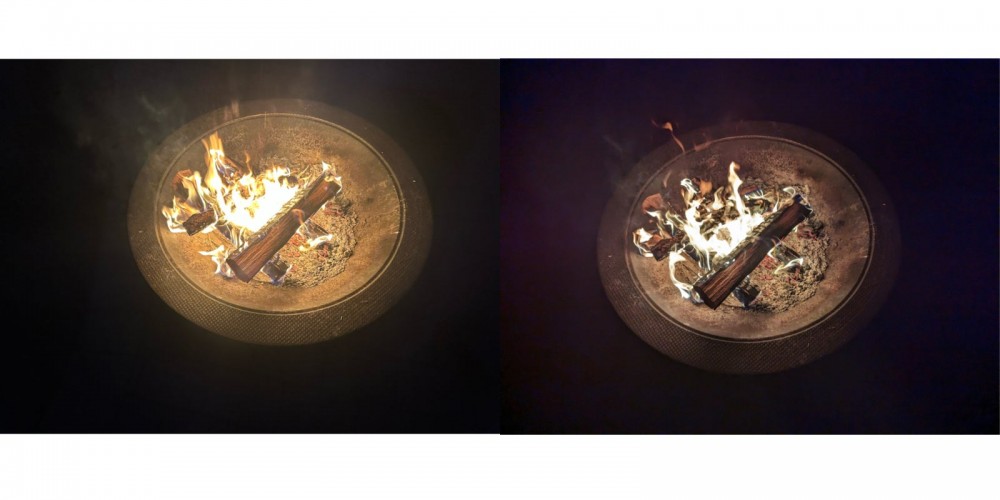 iPhone vs Pixel fire photo comparison