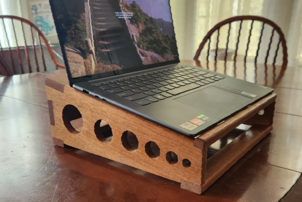 This DIY laptop stand will help keep your computer cool